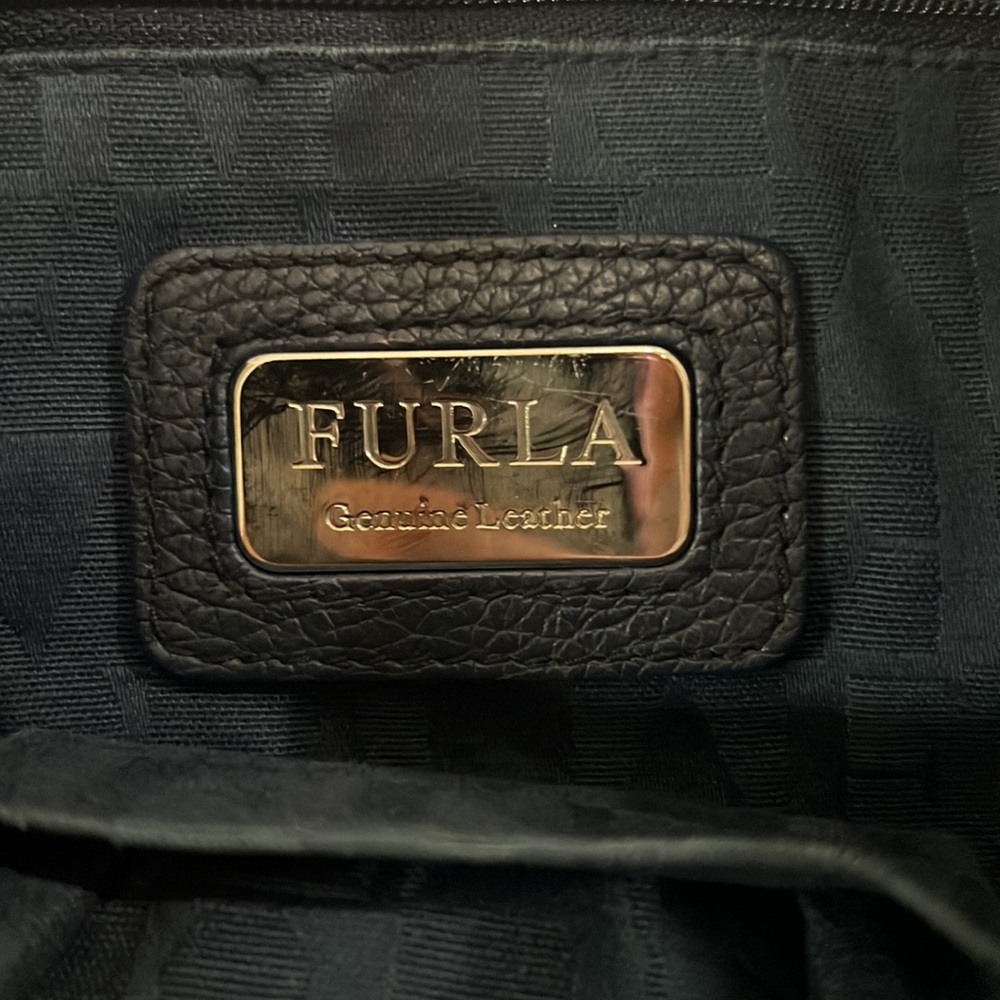 Furla Navy blue leather purse - Picture 3 of 4